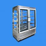 Refrigerador vertical para exhibición doble puerta